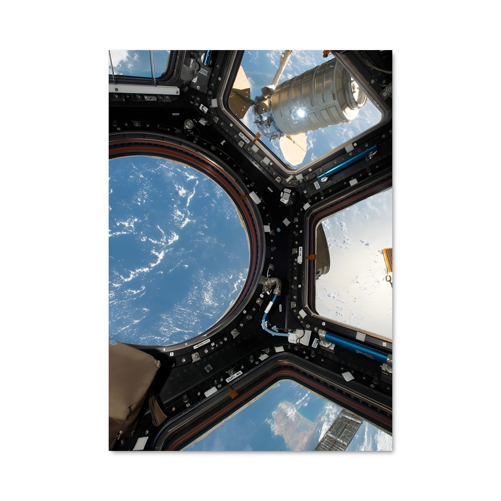 Poster magnifique station spatiale internationale